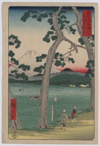 Fuji on the Left of Tokaido Road by Utagawa Hiroshige